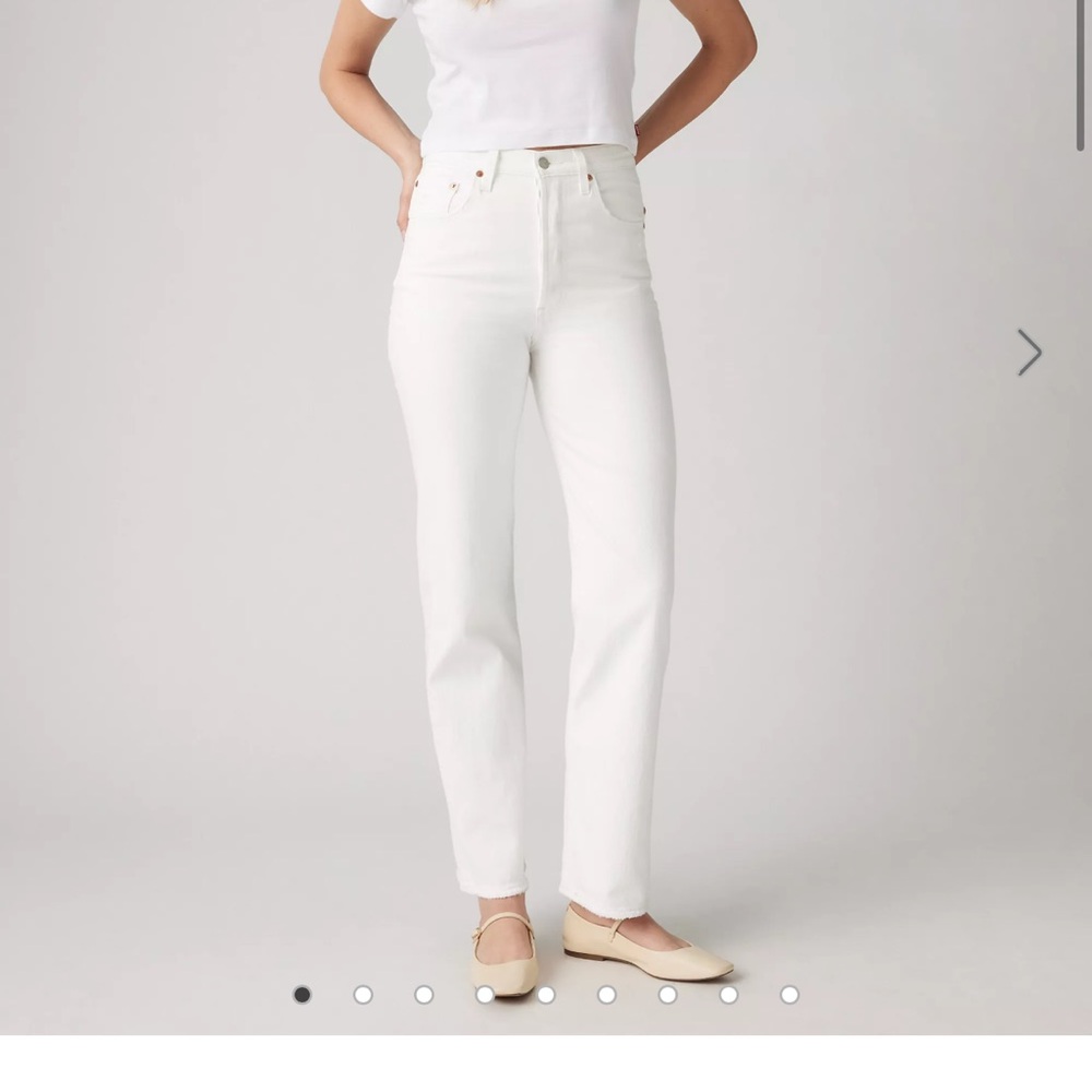 Levi's Women's White Ankle & Cropped Jeans